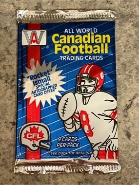 1991 CFL All World Canadian Football Card Sealed Pack